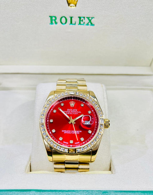 Rolex Diamond Buzel Watch